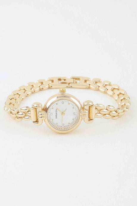 Polished Box Chain Watch Bracelet