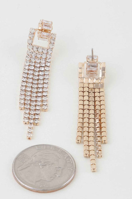 Cubic Zirconia Drop Earrings