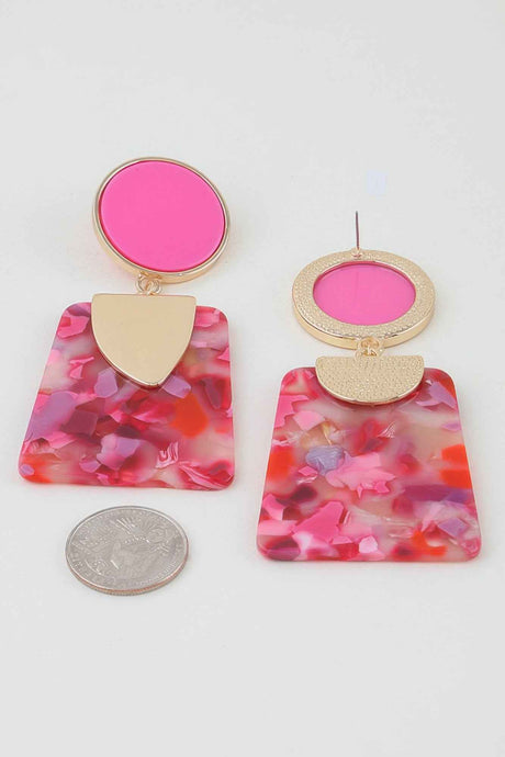 Retro Flake Frame Fashion Earrings
