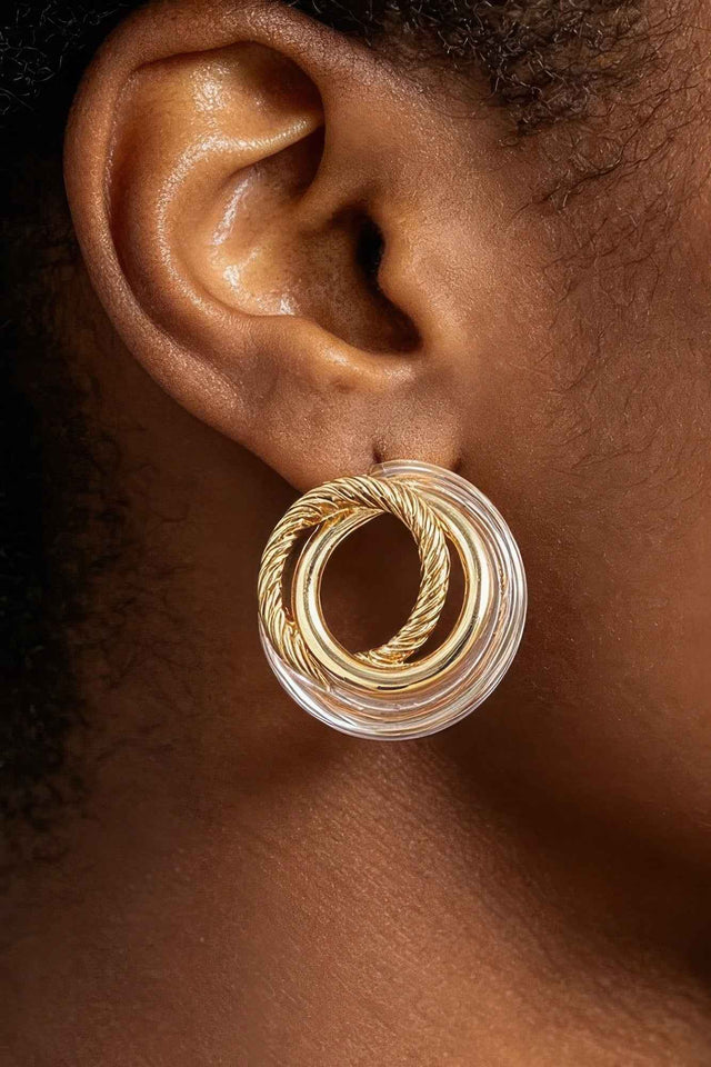 Multi Twisted Loop Stud Earrings