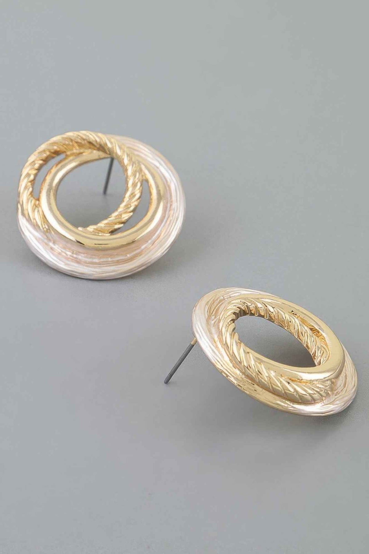 Multi Twisted Loop Stud Earrings