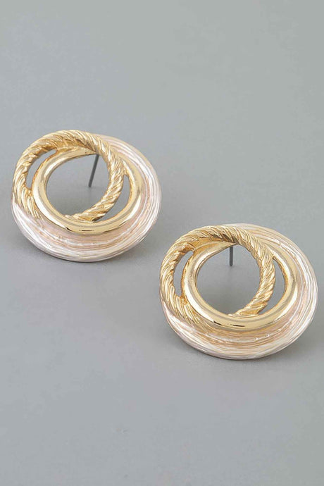 Multi Twisted Loop Stud Earrings