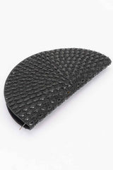 Rhinestone Half Moon Party Clutch
