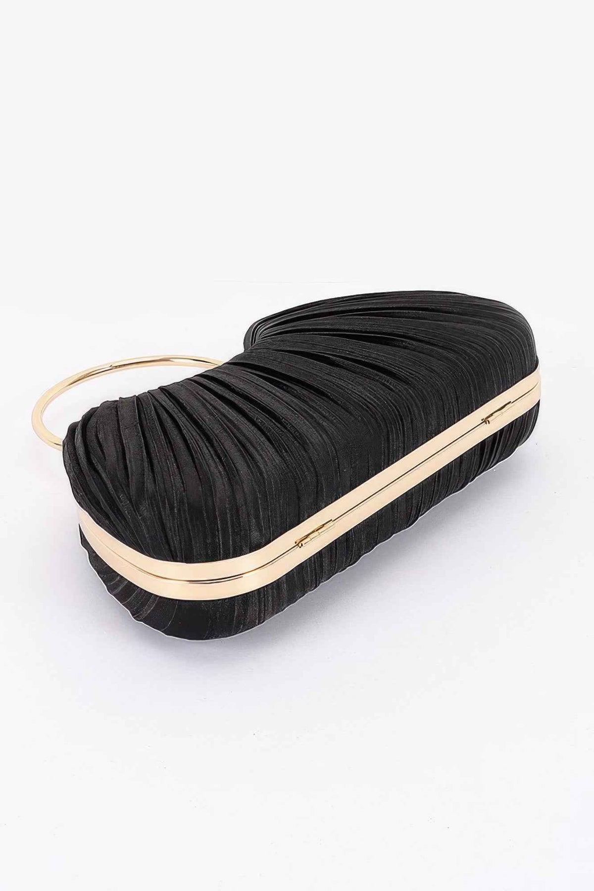 Pleated Polyester Party Clutch
