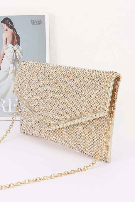Rhinestone Envelope Party Clutch