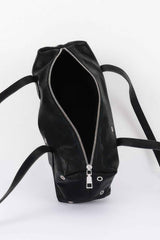 Vegan Leather Eyelet Studded Rectanglar Bag