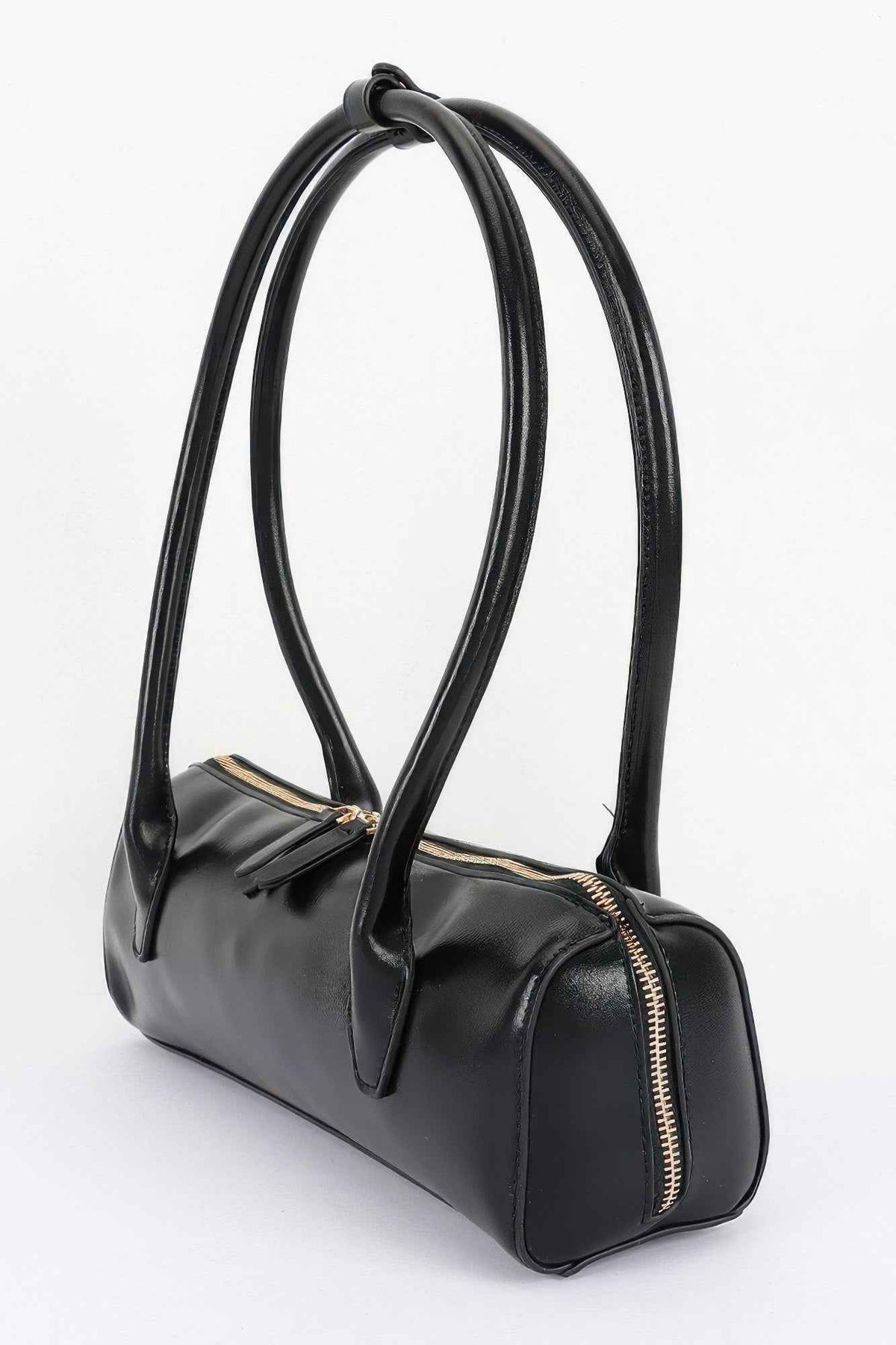 Vegan Leather Rectangular Shoulder Bag