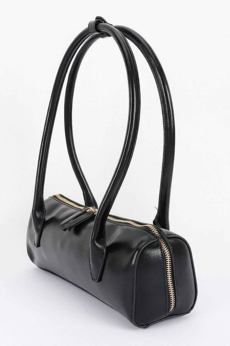 Vegan Leather Rectangular Shoulder Bag
