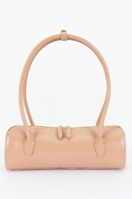 Vegan Leather Rectangular Shoulder Bag