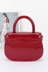 Patent Leather Top Handle Bag