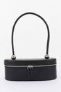 Vegan Leather Long Box Shoulder Bag