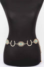 Western Horseshoe Concho Chain Belt