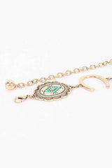 Western Horseshoe Concho Chain Belt