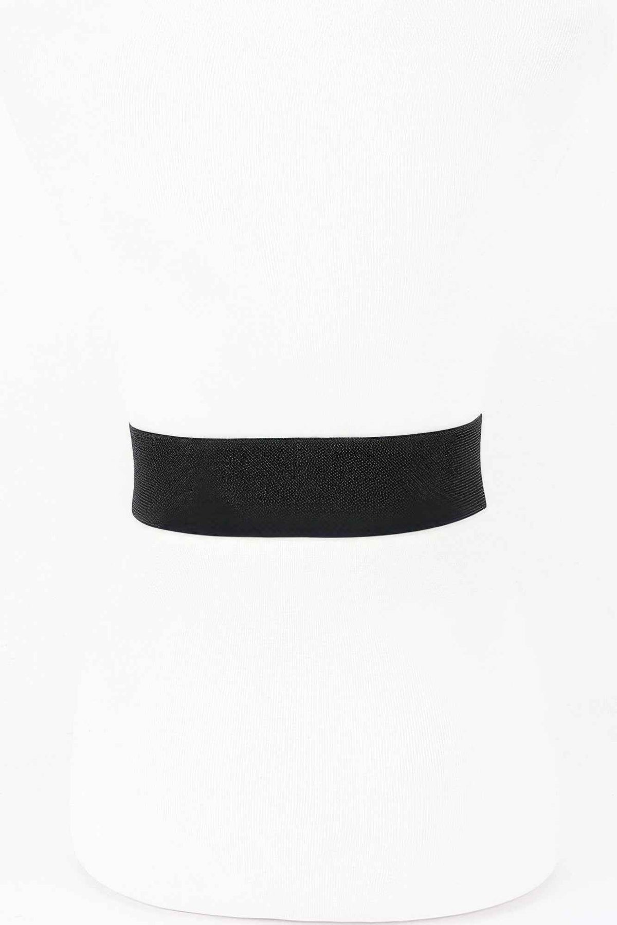 Oval Buckle Wide Waist Belt
