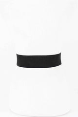 Oval Buckle Wide Waist Belt