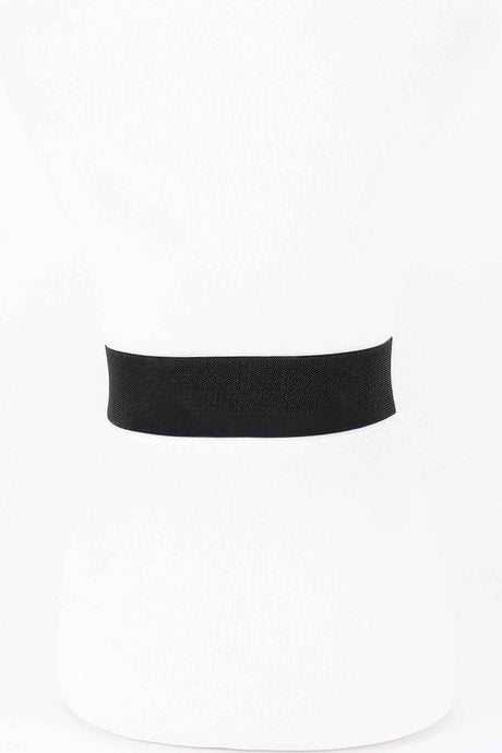 Oval Buckle Wide Waist Belt
