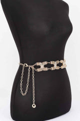 Textured X-link Chain Plus Size Belt