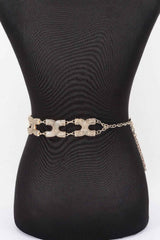 Textured X-link Chain Plus Size Belt