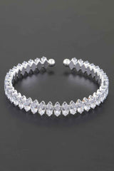 Cubic Zirconia Crystal Cuff Bracelet