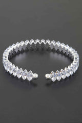 Cubic Zirconia Crystal Cuff Bracelet
