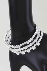 Multi Rhinestone Beaded Bracelet