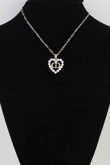 Hammered Jewel Teardrop Necklace