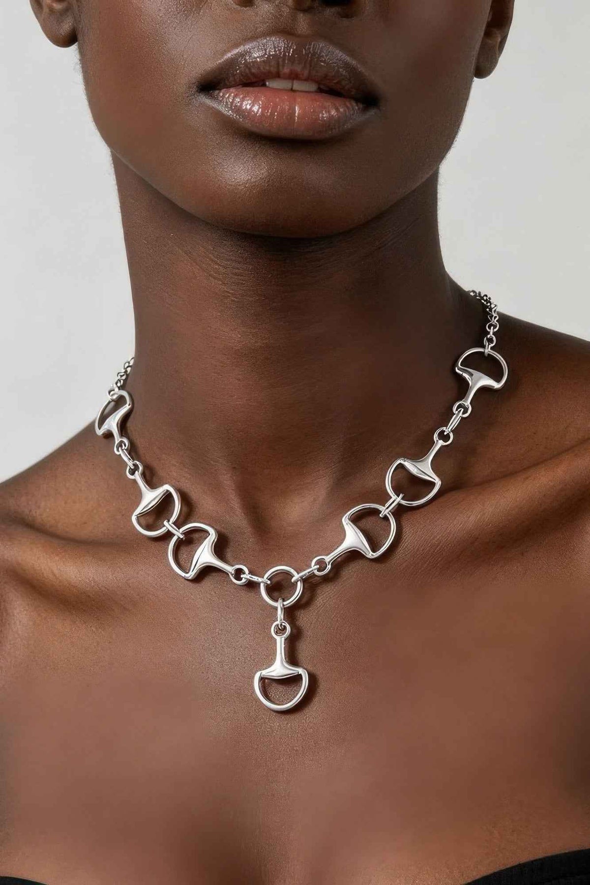 Beaded Heart Mariner Chain Necklace