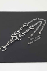 Beaded Heart Mariner Chain Necklace