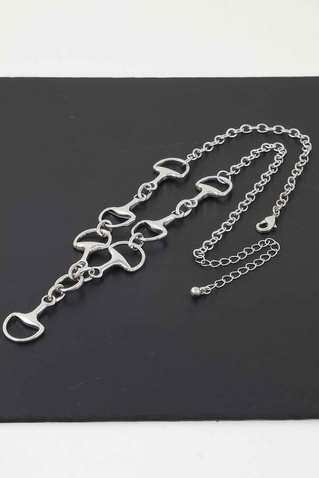Beaded Heart Mariner Chain Necklace