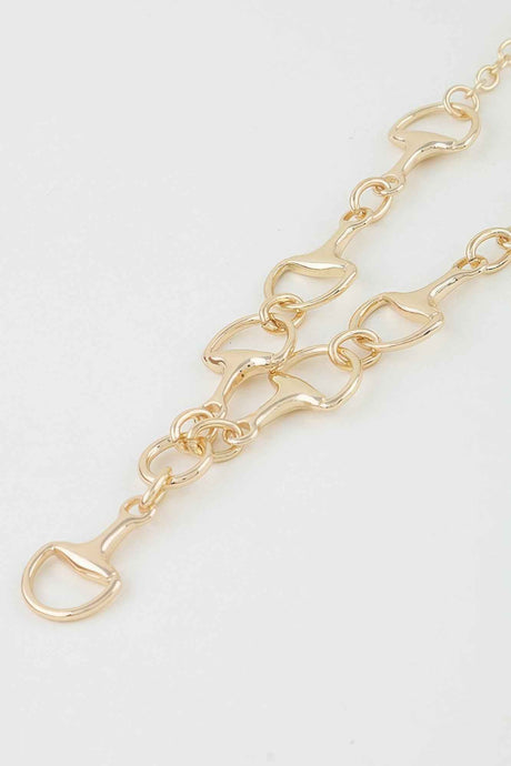 Beaded Heart Mariner Chain Necklace