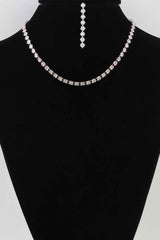 Bejeweled Cubic Zirconia Necklace Set