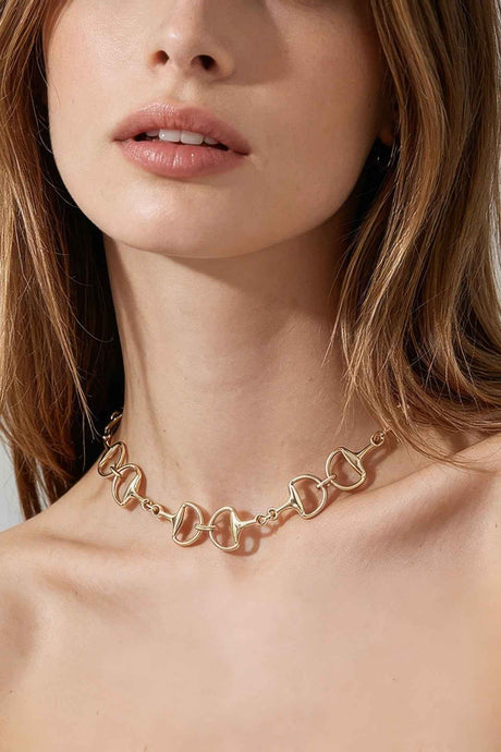 Polished Toggle Chain Choker Necklace
