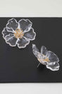 Transparent Blossom Flower Earrings