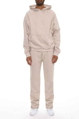 Men's Solid Stacked Flared Track Set