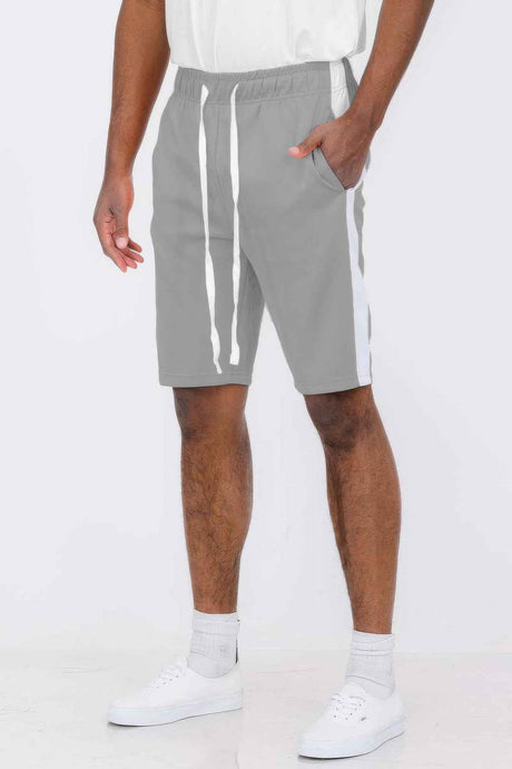 Single Stripe Slim Fit Track Shorts