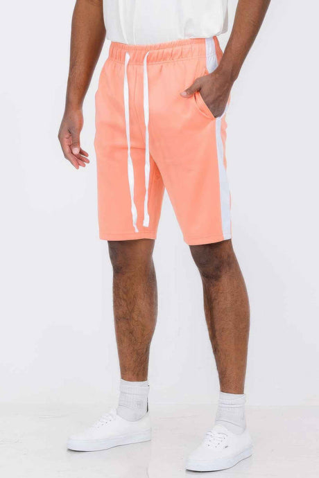 Single Stripe Slim Fit Track Shorts