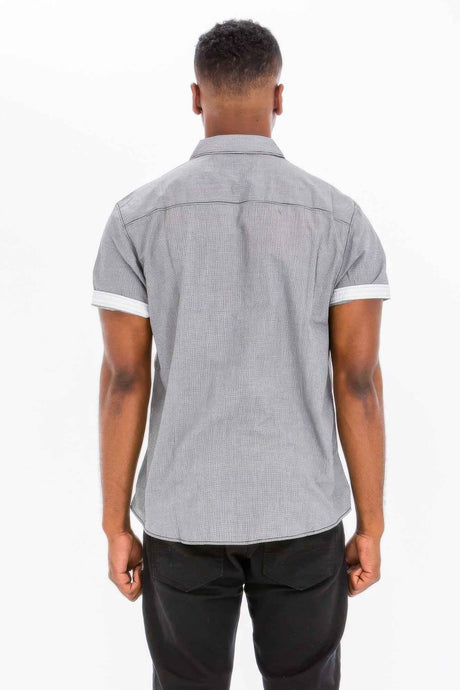 Men's Casual Short Sleeve Solid Shirts
