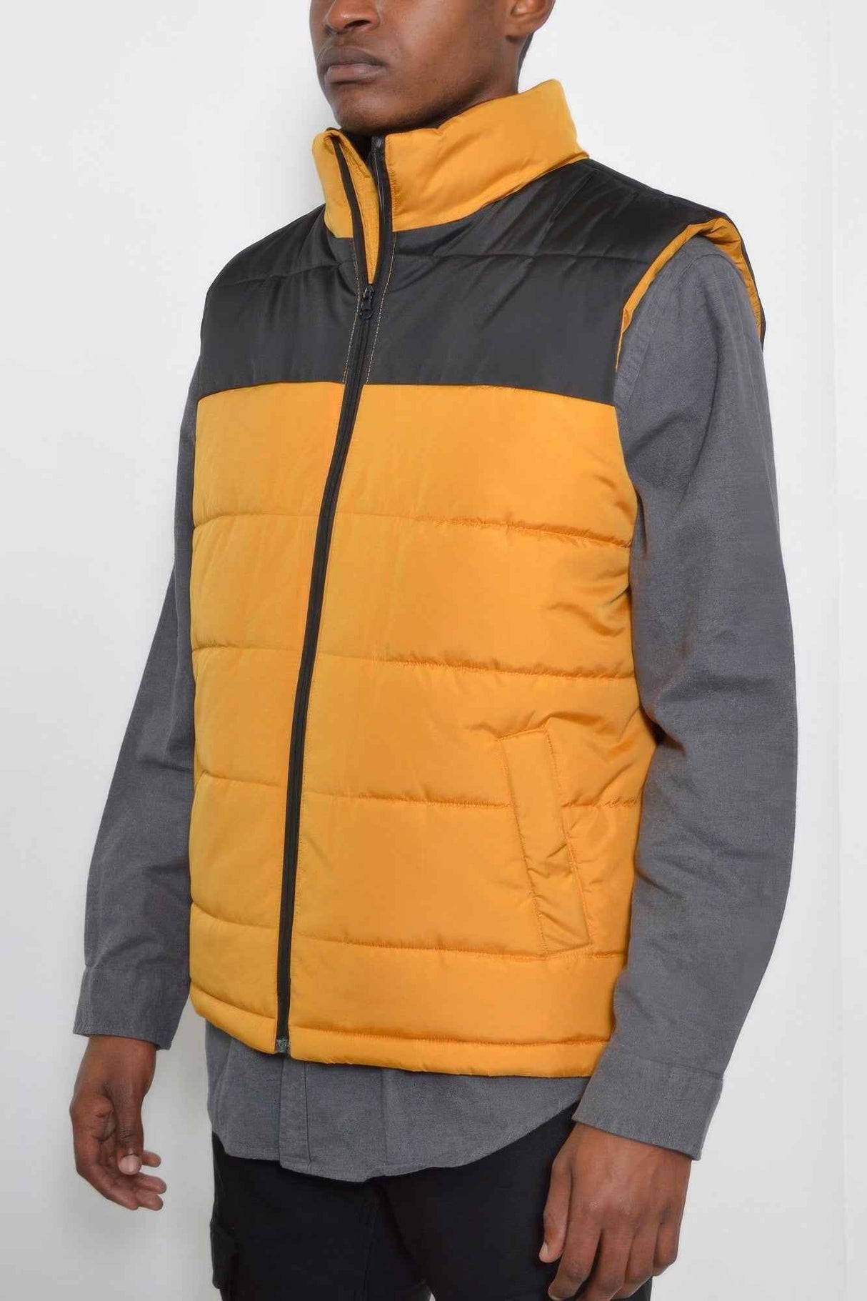 Padded Winter Two Tone Vest
