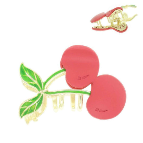 Cherry Shaped Metal Hair Claw Clip