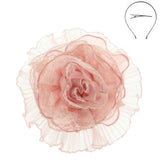 Lace Mesh Flower Headband Fascinator