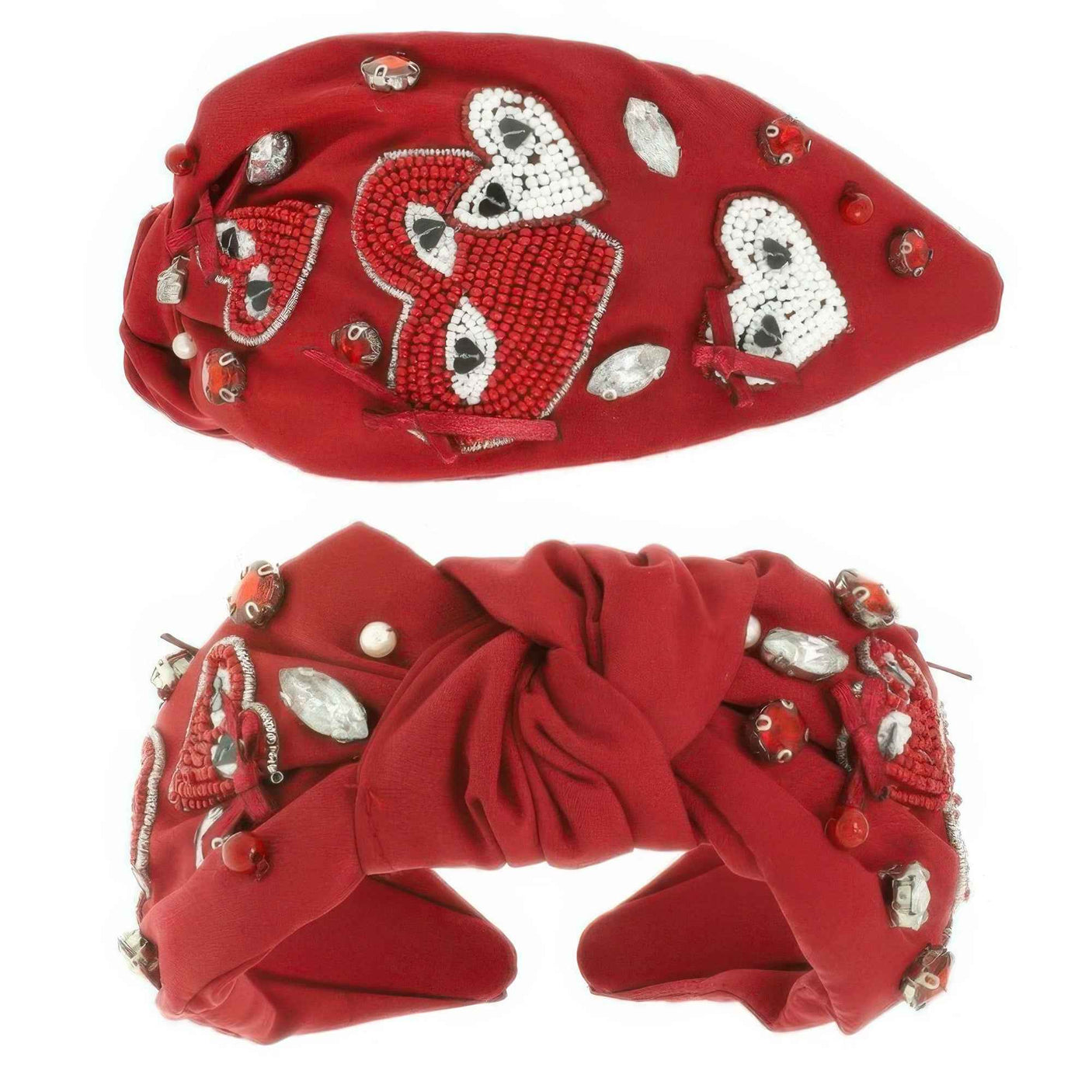 Game Day Heart Top Knotted Headband