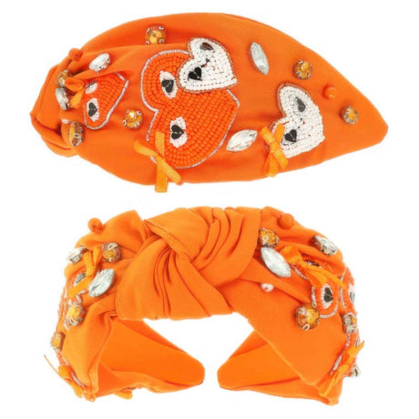 Game Day Heart Top Knotted Headband