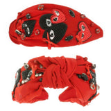 Game Day Heart Top Knotted Headband