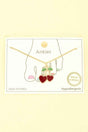 Gold Plated Cherry Hearts Anklet