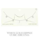 Cz Gold Plated Bride Pendant Necklace