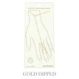 Gold-plated Rope-styled Hand Chain Bracelet