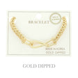 Gold-plated Oval Link Rope-style Chain Bracelet