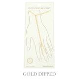 Gold-plated Cable-styled Hand Chain Bracelet