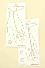 Gold-plated Cable-styled Hand Chain Bracelet
