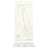 Gold-plated Twisted Hand Chain Bracelet